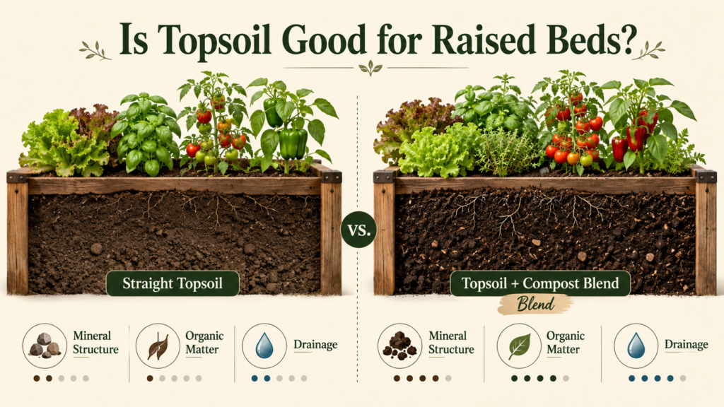 Bulk Soil & Topsoil: Uses, Types, Buying & Delivery Guide Topsoil being used in a raised garden bed