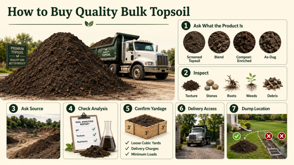 Bulk Soil & Topsoil: Uses, Types, Buying & Delivery Guide Quality bulk topsoil selected for gardening and landscaping