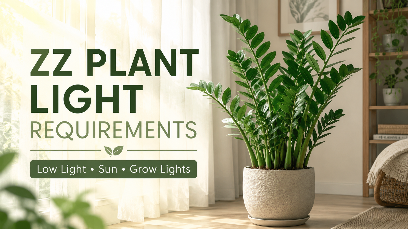 ZZ Plant Light Requirements: How Much Light Does a ZZ Plant Need?