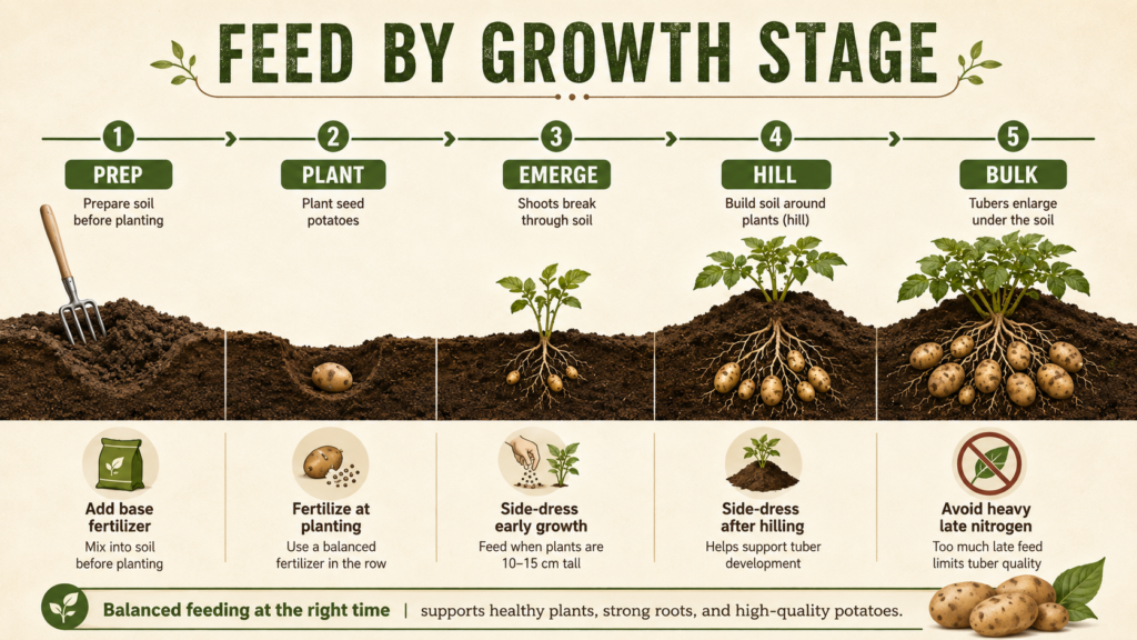 Potato Fertilizer Guide: Best Fertilizer, NPK & Feeding Schedule
