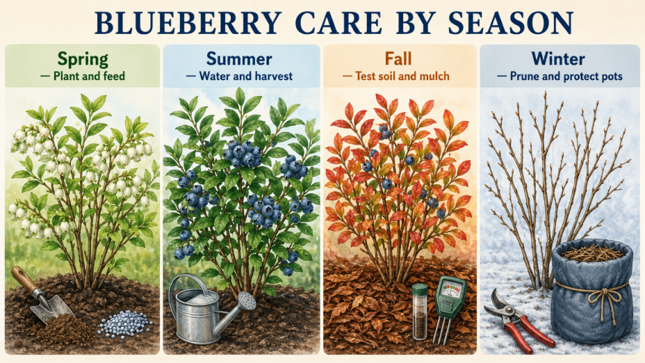 How to Grow Blueberry Bushes: Planting and Care Guide