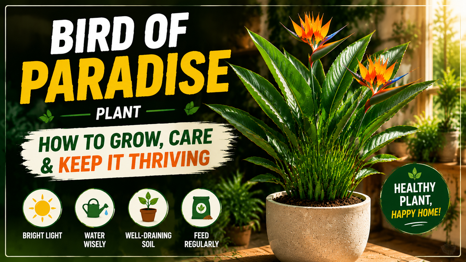 Bird of Paradise Plant – How to Grow, Care & Keep It Thriving
