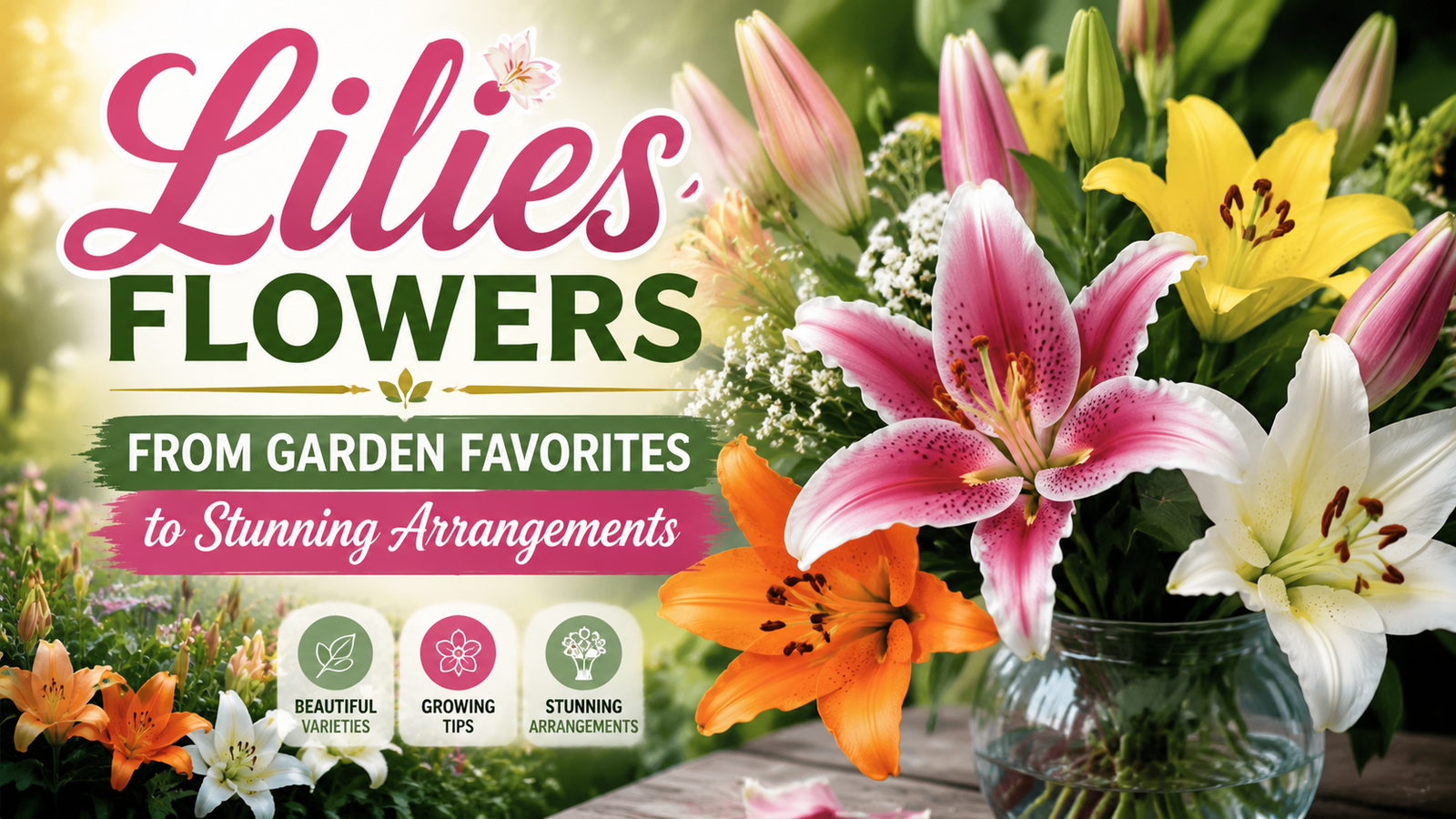 Lilies Flowers: From Garden Favorites to Stunning Arrangements lilies