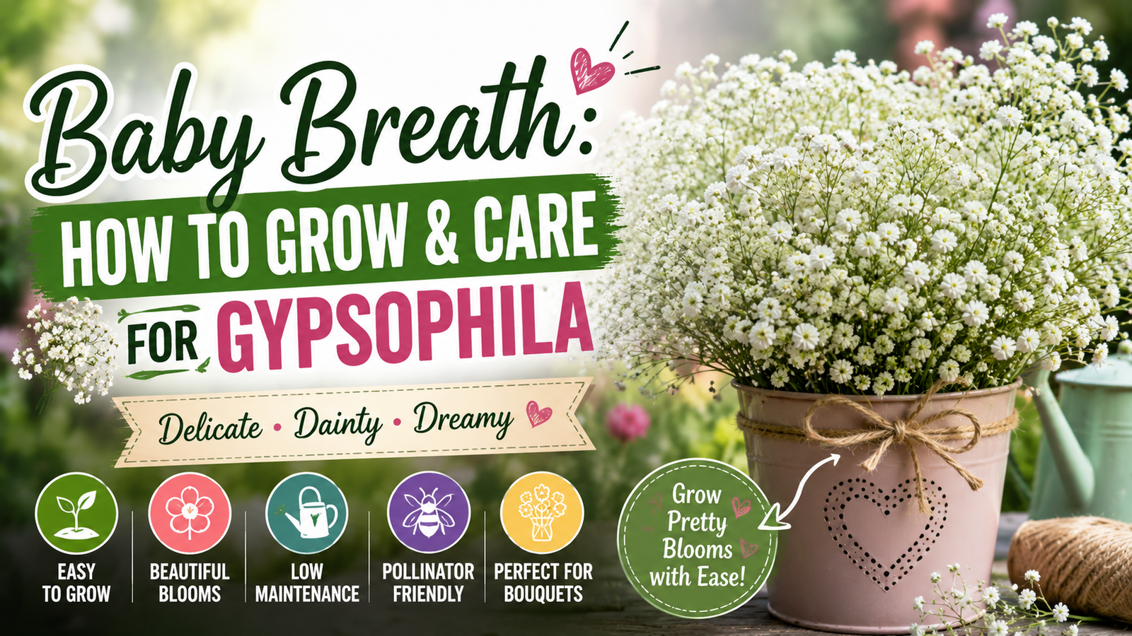 Baby Breath: How to Grow and Care for Gypsophila babys breath