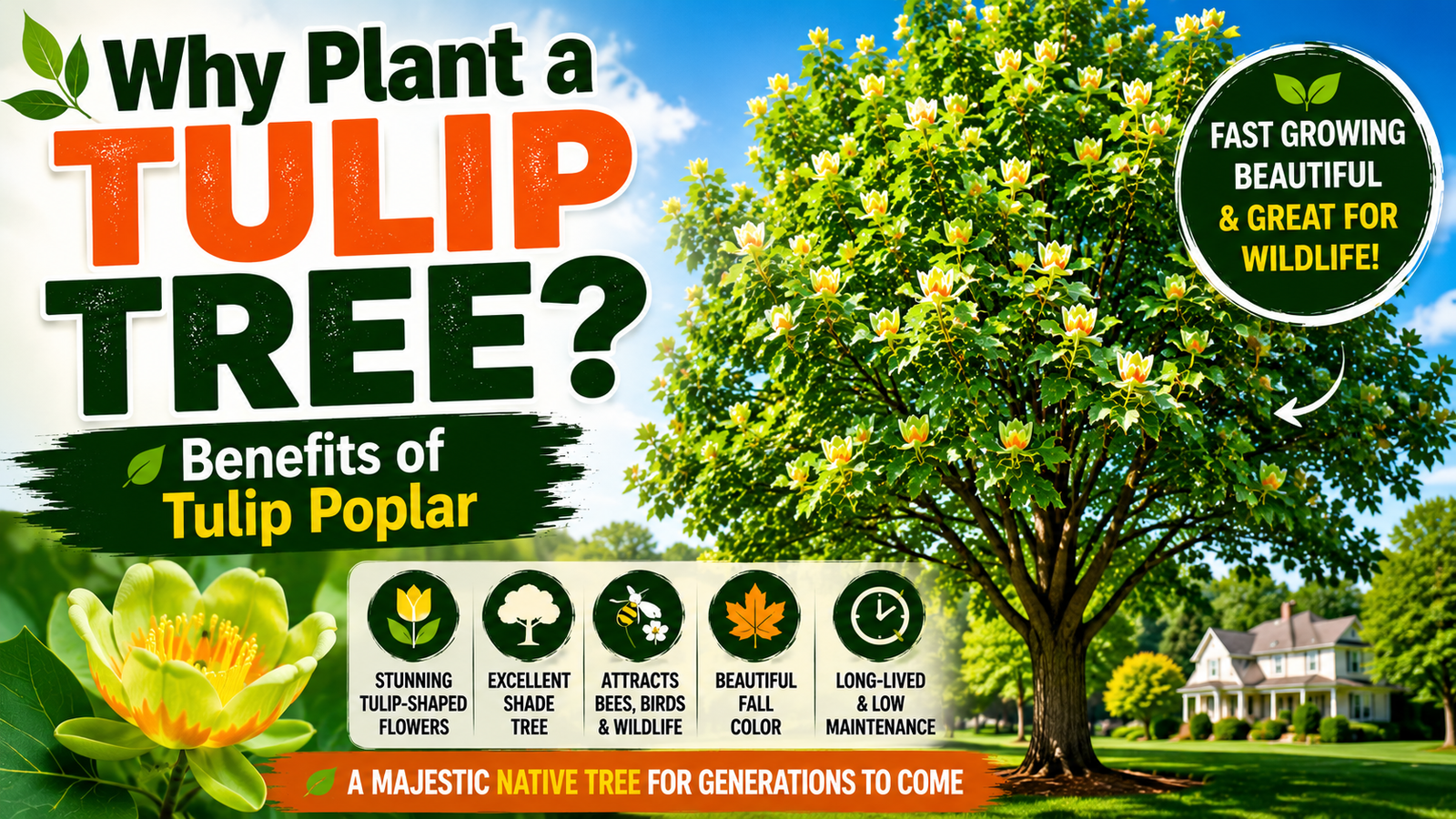 Why Plant a Tulip Tree? Benefits of Tulip Poplar tulip tree