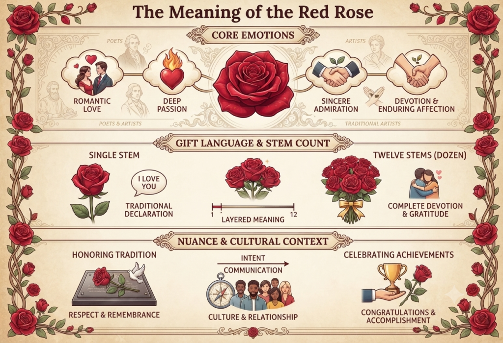 Red Rose Meaning: Symbolism, Love, and Beautiful Bouquet Ideas