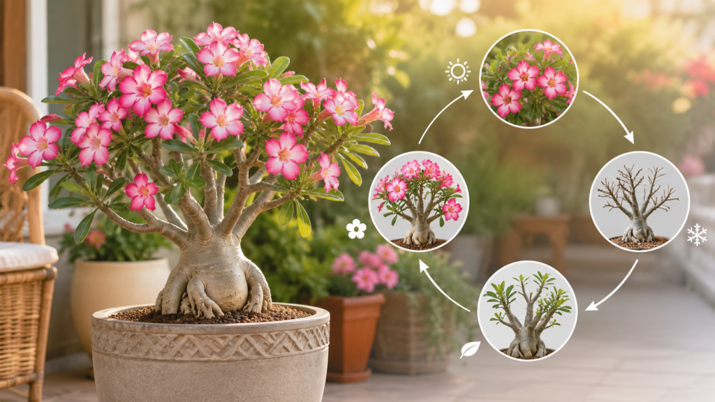 How To Grow & Care For Desert Rose For Year-Round Flowers