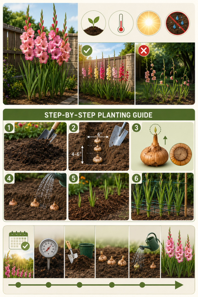 Gladiolus Flower — Learn How To Plant Care And Grow Impressive Gladiolus