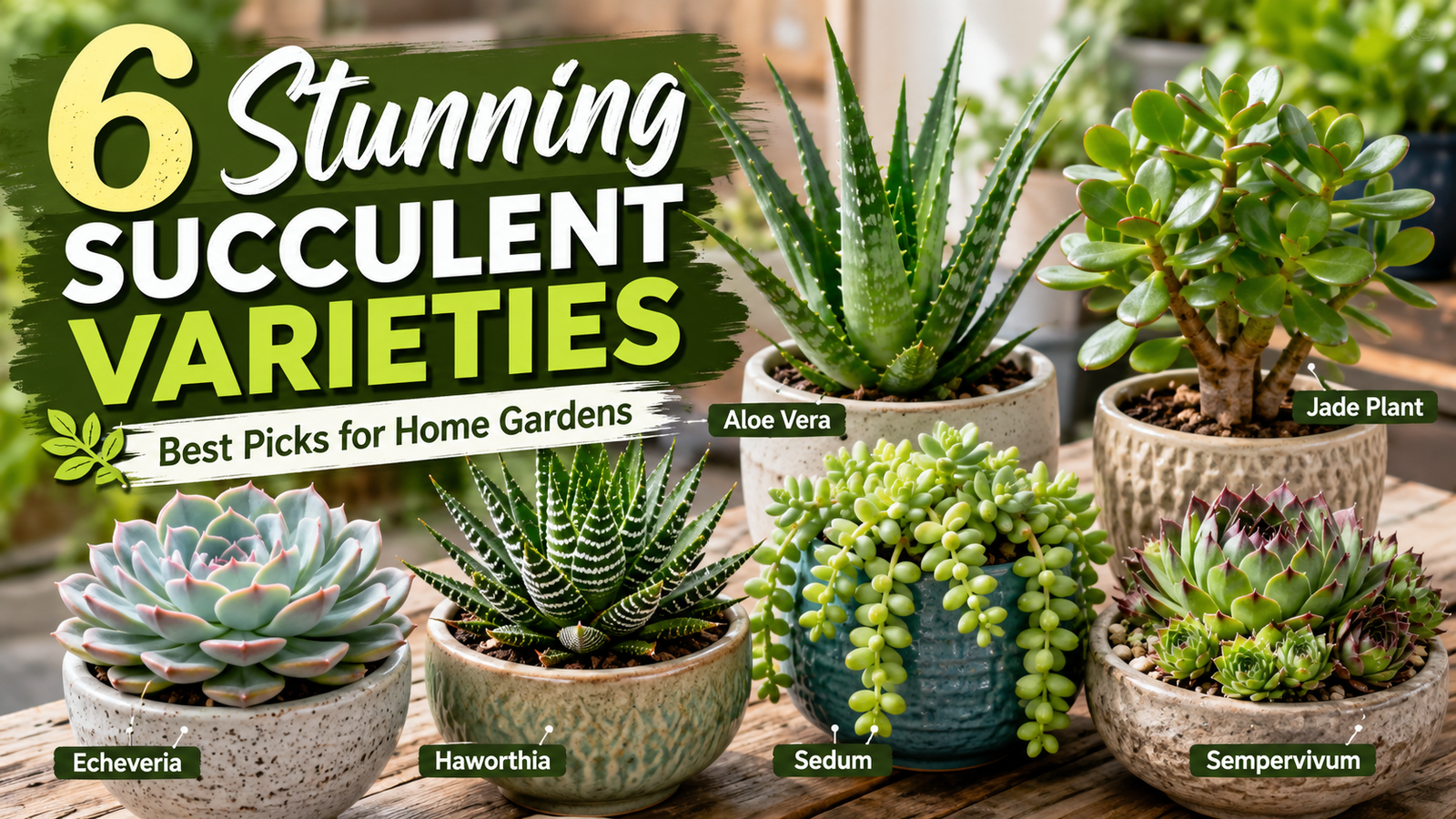 Striking Types Of Succulents For Your Home Garden
