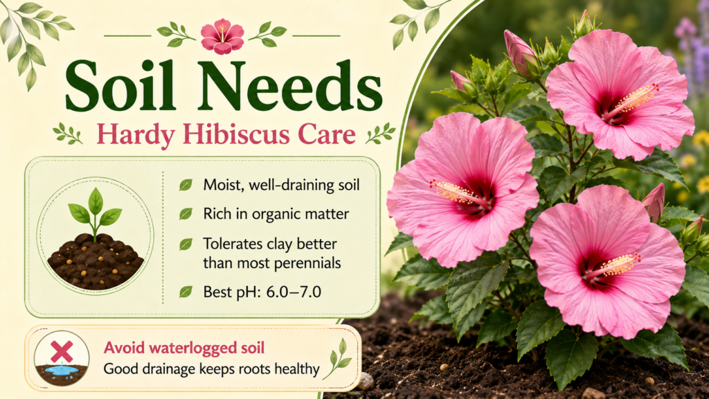 How To Plant, Grow & Care For Hardy Hibiscus Hardy hibiscus care showing sunlight soil and watering needs for healthy flowering plant growth