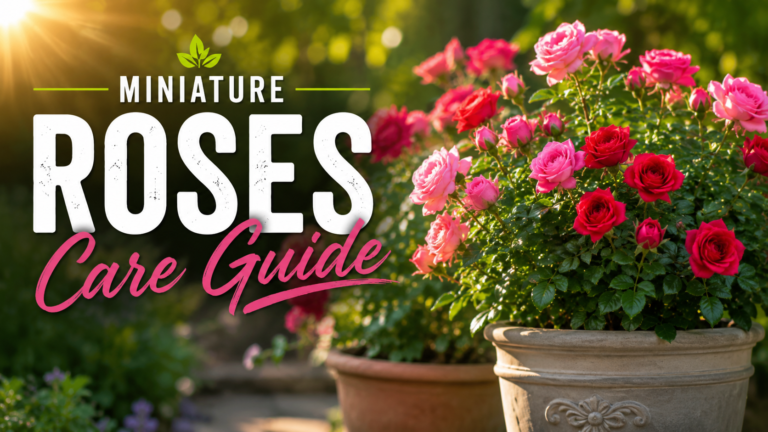 Miniature Roses: Care, Growing Tips & Common Problems Healthy miniature roses blooming with colorful flowers in a garden