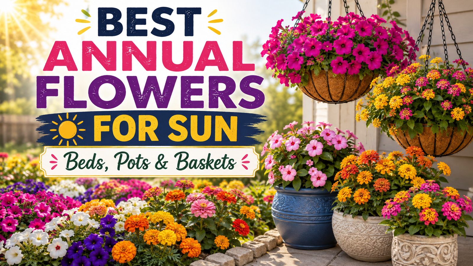 Best Annual Flowers for Sun: A Practical Guide for Beds, Pots and Baskets