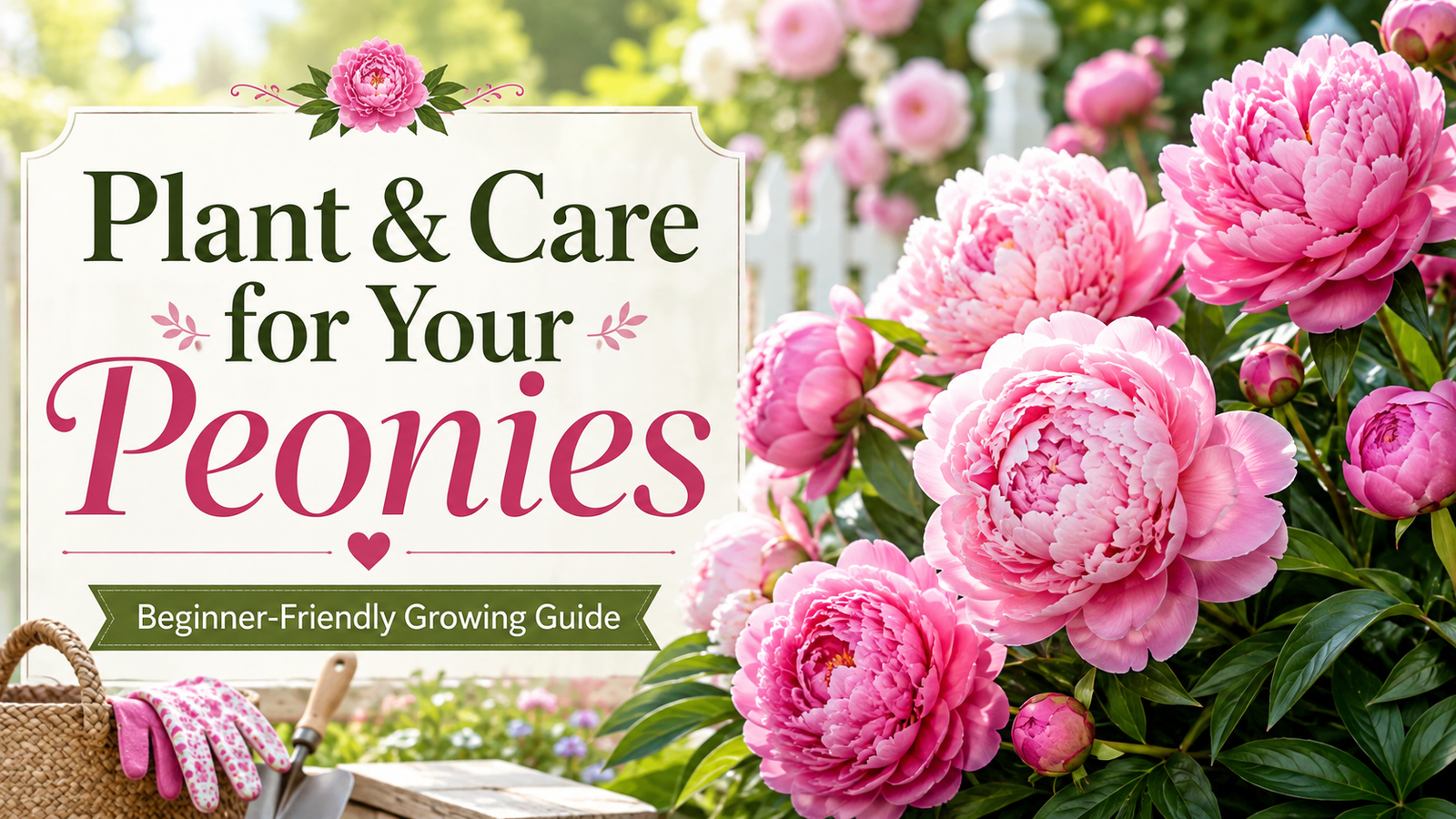 Learn How To Plant And Care For Your Peonies
