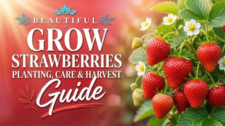 How to Grow Strawberries: Planting, Care & Harvest Guide How to grow strawberries with healthy plants and ripe berries in a home garden