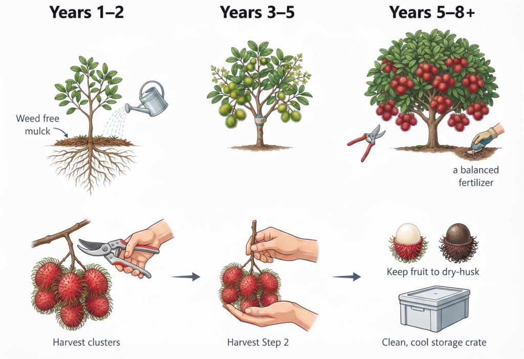 Rambutan Tree Guide: Fruit, Growing Conditions, and Care Tips