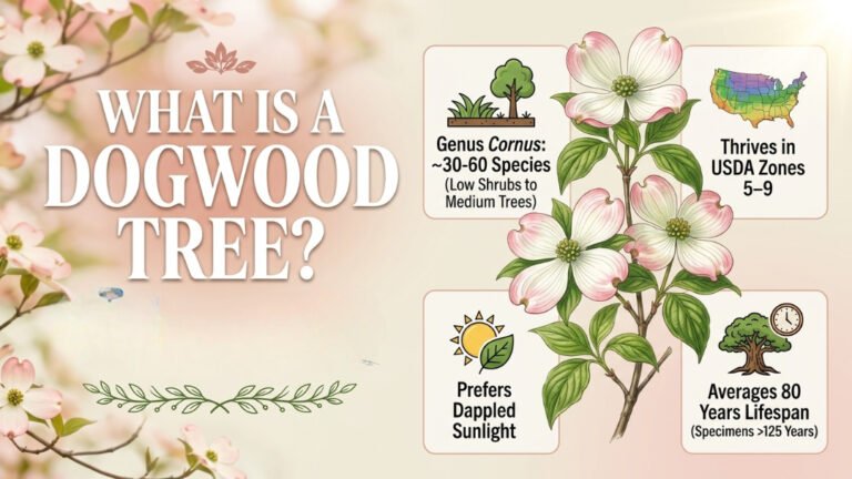 Dogwood Tree Facts You May Not Know About This Beautiful Tree Dogwood tree covered in beautiful white flowers blooming in a spring garden