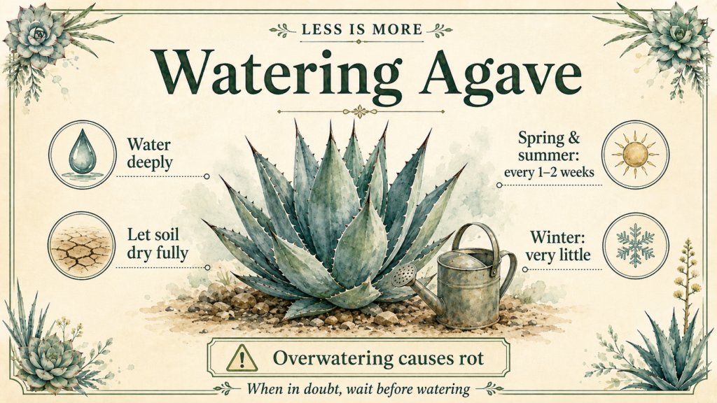 Agave Plant Care and Growing Guide: Tips for Healthy Growth Mature agave plant with symmetrical green leaves in a landscape