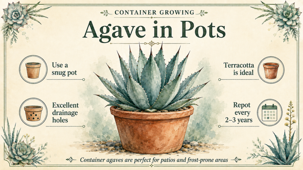 Agave Plant Care and Growing Guide: Tips for Healthy Growth Close-up of sharp agave leaf tips and textured green foliage
