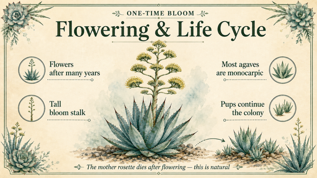 Agave Plant Care and Growing Guide: Tips for Healthy Growth Potted agave plant receiving bright sunlight near a window