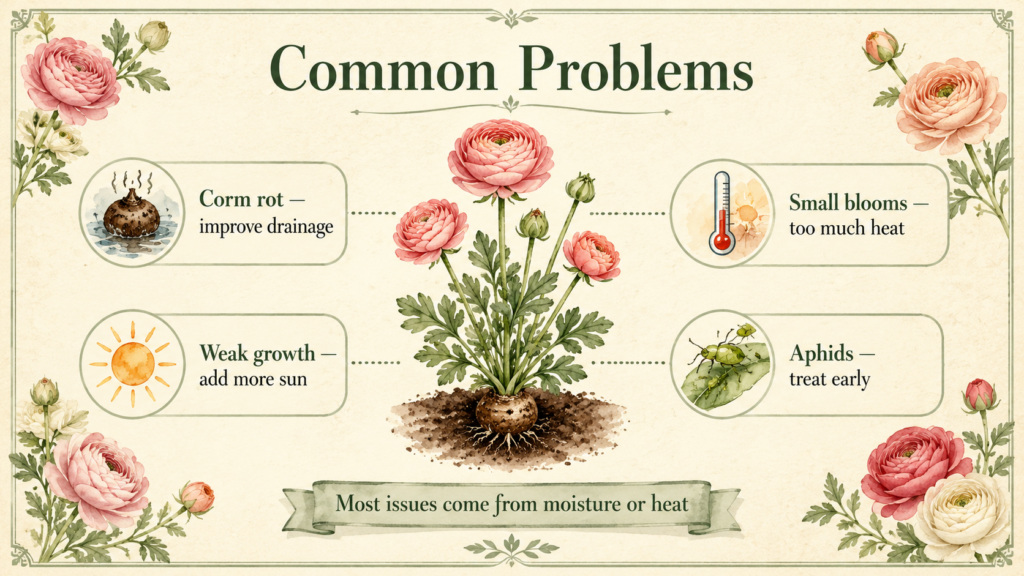 Learn How to Plant, Care for and Grow Ranunculus Flowers Buttercup growing naturally in a grassy garden area
