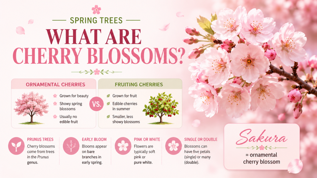 Cherry Blossom: Blooming Seasons for Flowering Cherry Trees Cherry blossom tree covered in pink flowers during peak spring bloom