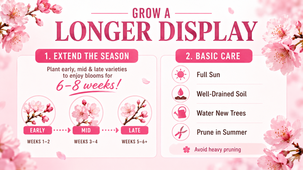 Cherry Blossom: Blooming Seasons for Flowering Cherry Trees Fallen cherry blossom petals beneath a flowering tree in spring