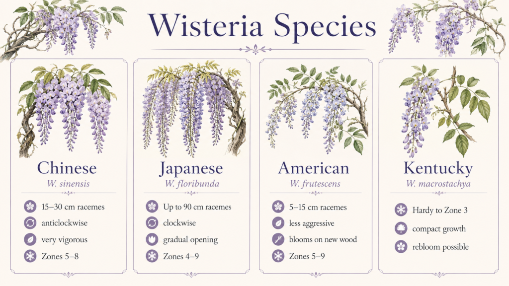 How to Grow Wisteria: Planting, Care & Growing Success Guide How to grow wisteria by training vines along a strong garden trellis