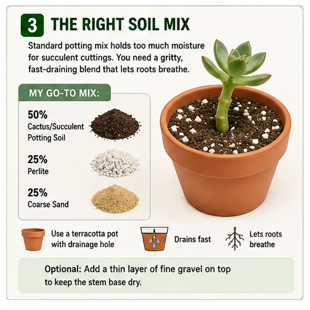 How to Plant Succulents: Grow & Propagate from Cuttings How to plant succulents in well-draining soil for healthy root growth