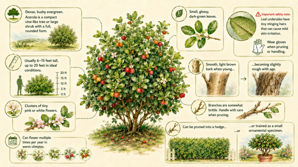 Acerola Fruit: Taste, Nutrition, Benefits & Growing Notes Close-up of bright red acerola fruit ready for harvesting