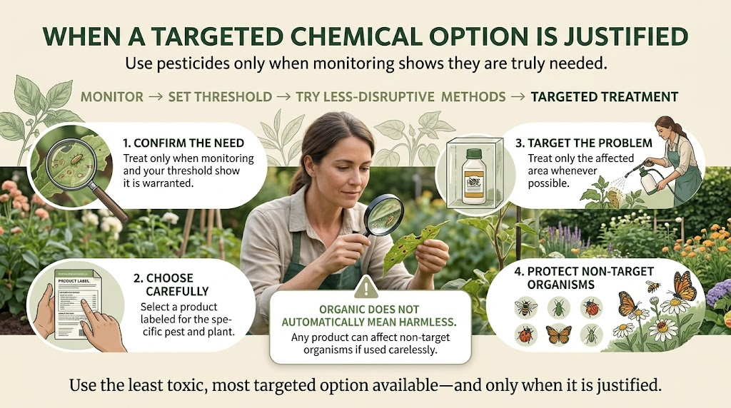 IPM: Integrated Pest Management Principles & Methods Targeted pest control treatment used as a final step in an IPM approach.