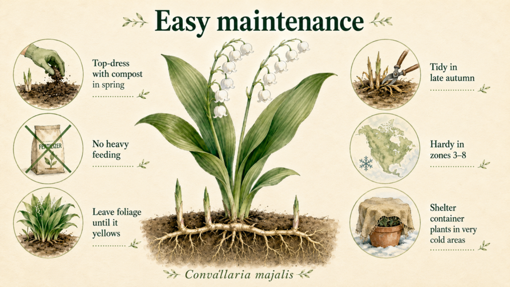 Lily of the Valley: The Complete Growing & Care Guide Lily of the valley pips ready for planting in moist garden soil