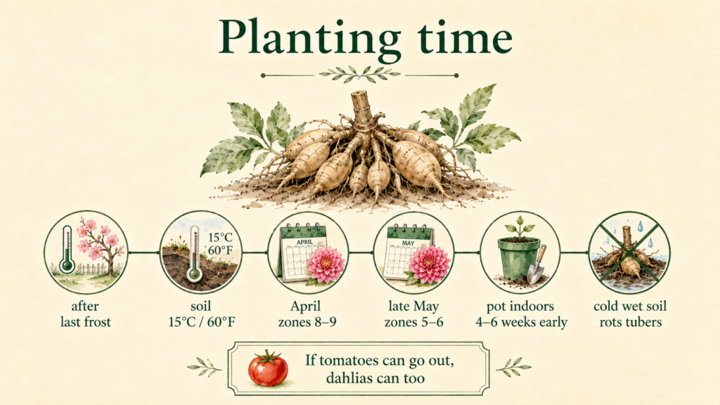Learn How To Plant And Care For Your Dahlias Colorful dahlia flowers blooming in a summer garden